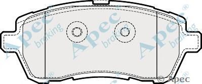APEC BRAKING pad1841 -  Комплект тормозных колодок, дисковый тормоз